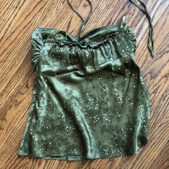 Le Chateau olive green top - Picture 5 of 9